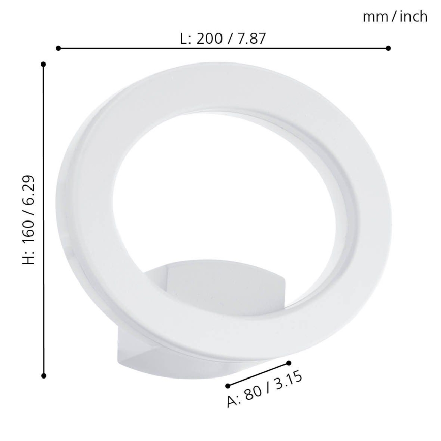 Eglo - Udendørs LED væglampe LED/10W/230V IP44