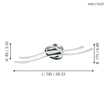 Eglo - LED loftsbelysning LED/6W+LED/7W