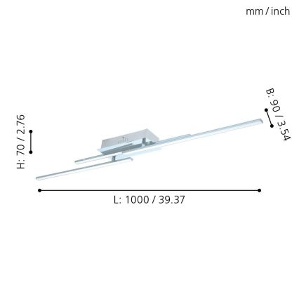 Eglo - LED loftsbelysning 3xLED/6W/230V