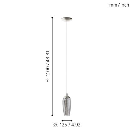 Eglo - LED lysekrone i en snor 1xG9/2,5W/230V