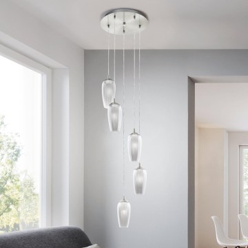 Eglo 96345 - LED-lysekrone på wire FARSALA 5xG9/2,5W/230V