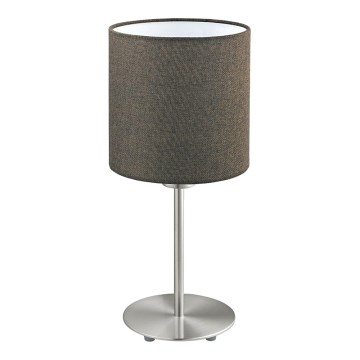 Eglo 96388 - Bordlampe PASTERI 1xE27/60W/230V brun