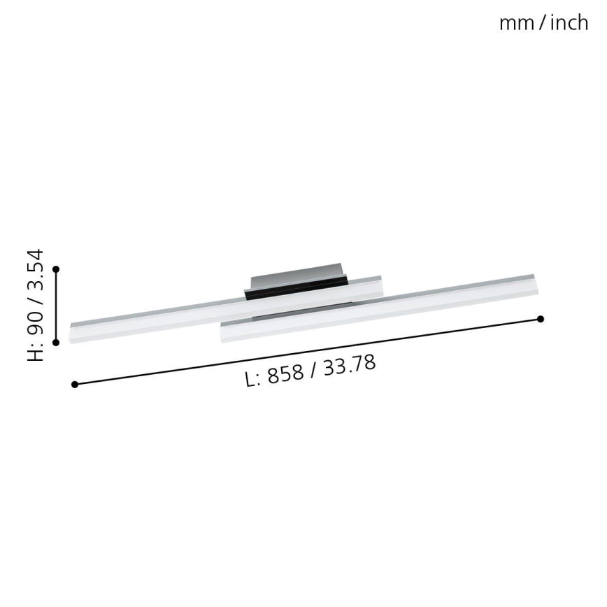 Eglo - LED loftsbelysning 2xLED/10W/230V