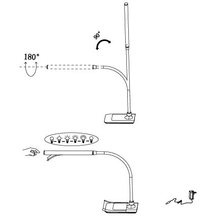 Eglo - LED bordlampe dæmpbar LED/3,5W/230V