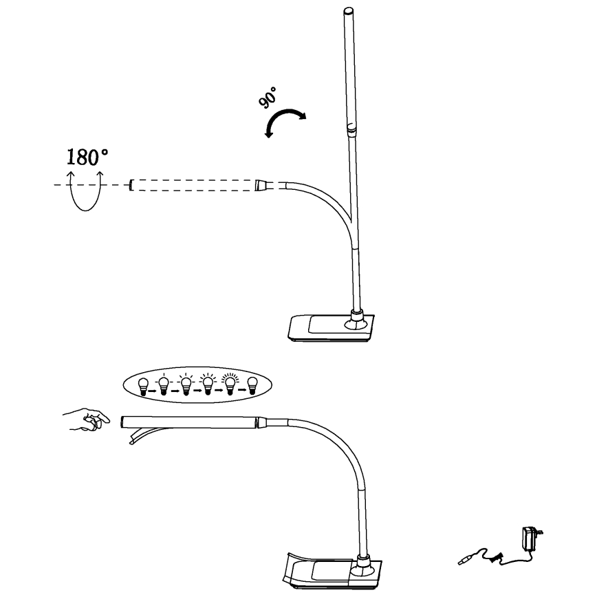 Eglo - LED bordlampe dæmpbar LED/3,5W/230V