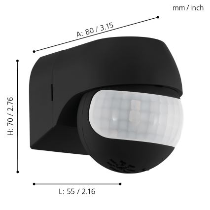 Eglo - Udendørs sensor IP44