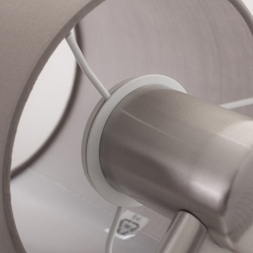 Eglo - Fleksibel LED lampe 1xE27/40W+LED/3,8W gråbrun