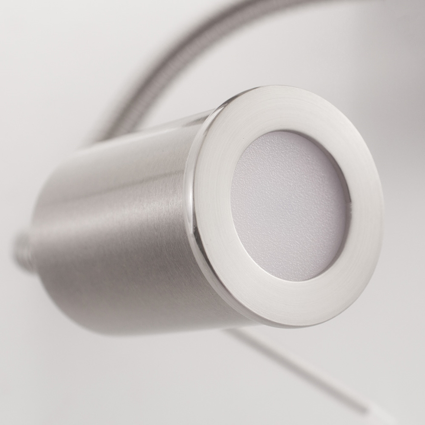 Eglo - LED Fleksibelt lysarmatur 1xE27/40W+LED/3,8W taupe