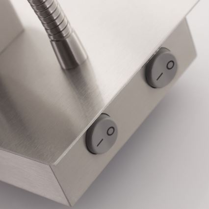 Eglo - LED Fleksibelt lysarmatur 1xE27/40W+LED/3,8W taupe