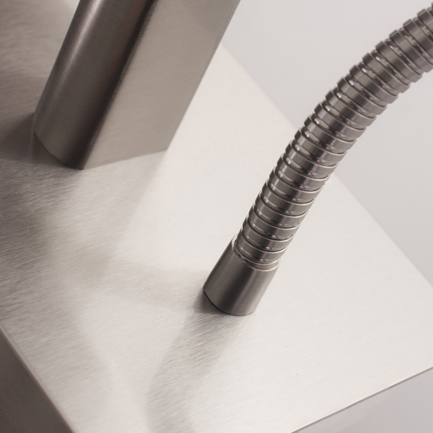 Eglo - LED Fleksibelt lysarmatur 1xE27/40W+LED/3,8W taupe