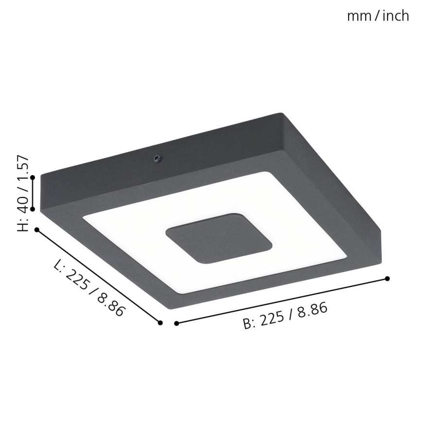 Eglo - LED venkovní lofts lys LED/16,5W/230V IP44