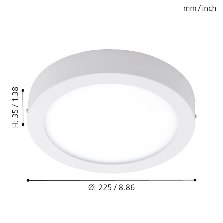 Eglo - Udendørs LED loftslampe LED/16,5W/230V IP44