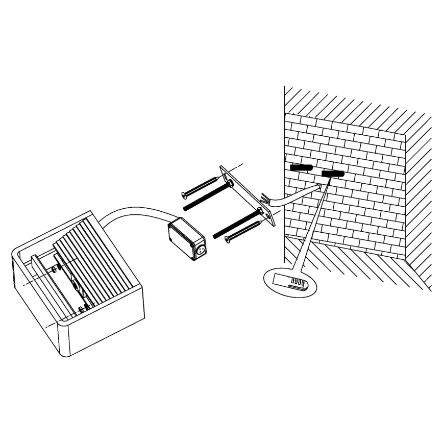Eglo 96497 - LED udendørs væglampe DONINNI LED/6W/230V IP44