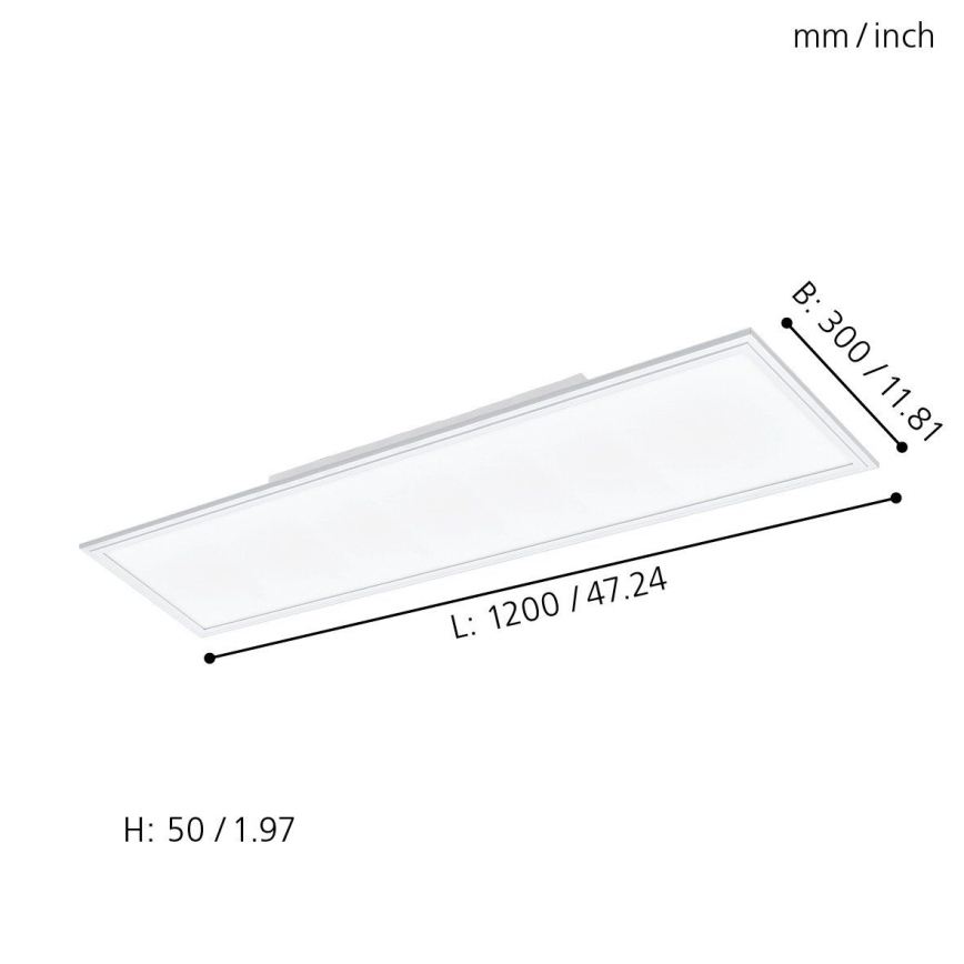Eglo - LED lampe m. RGBW-farver dæmpbar SALOBRENA-C LED/31W + fjernbetjening