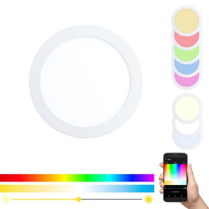Eglo - LED RGBW Dæmpbar indbygningsspot FUEVA-C LED/15,6W/230V