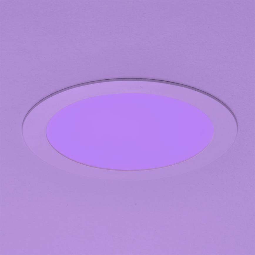 Eglo - LED RGBW dæmpbar indbygningsloftlampe FUEVA-C LED/15,6W/230V Ø 22,5 cm