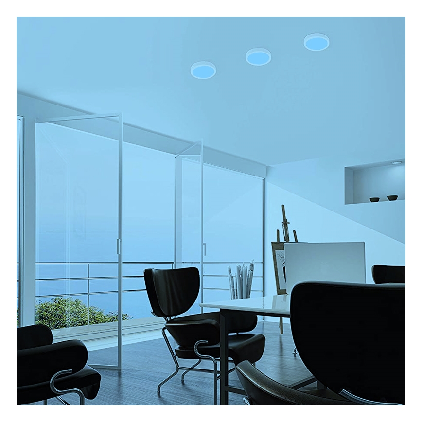 Eglo - LED loftlampe dæmpbar RGBW-farver FUEVA-C LED/15,6W/230V Bluetooth