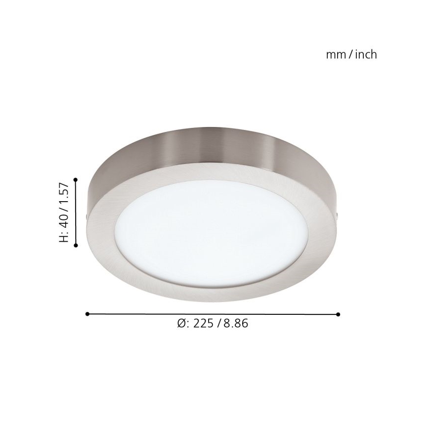Eglo - LED loftlampe dæmpbar RGBW-farver FUEVA-C LED/15,6W/230V Bluetooth
