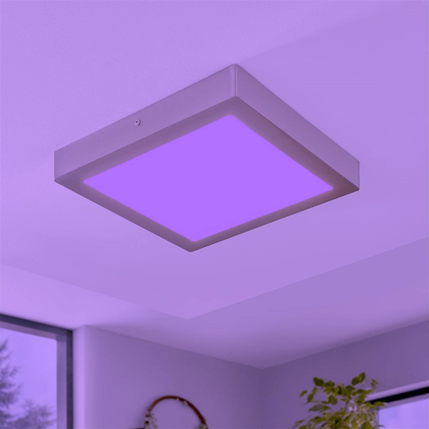 Eglo - LED RGBW dæmpbar loftlampe FUEVA-C LED/21W/230V 30x30 cm