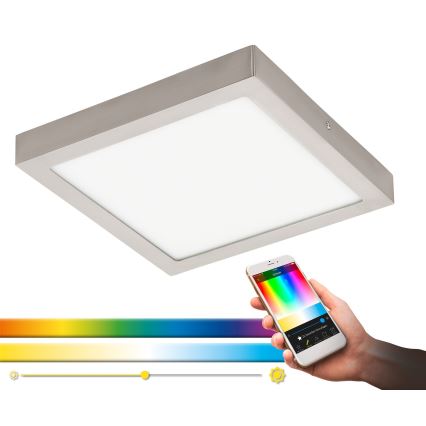 Eglo - LED RGBW dæmpbar loftlampe FUEVA-C LED/21W/230V 30x30 cm