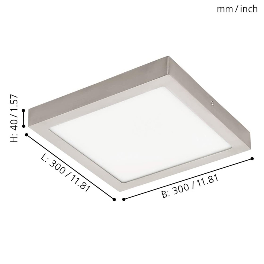Eglo - LED RGBW dæmpbar loftlampe FUEVA-C LED/21W/230V 30x30 cm
