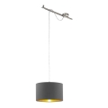 Eglo 96799 - Pendel CALCENA 1xE27/60W/230V grå