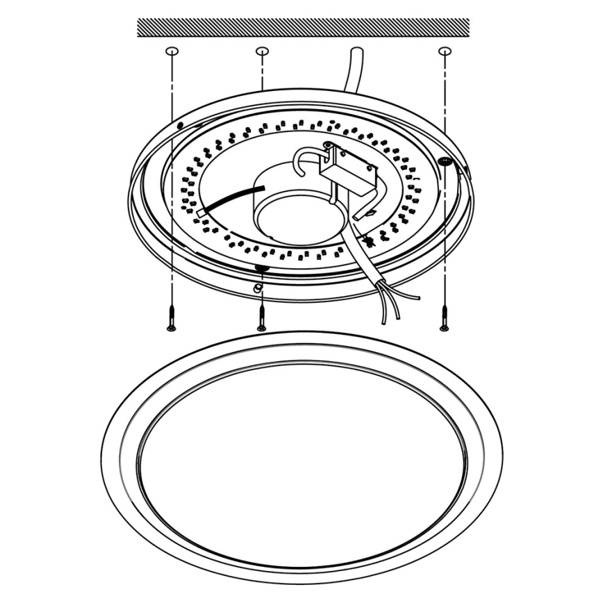 Eglo - LED loftlampe dæmpbar RGBW-farver COMPETA-C LED/17W/230V