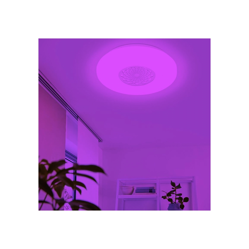 Eglo - LED væg-/loftlampe dæmpbar RGB-farver CAPASSO-C LED/17W/230V