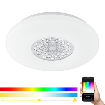 Eglo - LED væg-/loftlampe dæmpbar RGB-farver CAPASSO-C LED/17W/230V