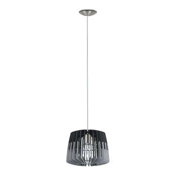 Eglo 96955 - Lysekrone i en snor ARTANA 1xE27/60W/230V grå/antik sort 300mm