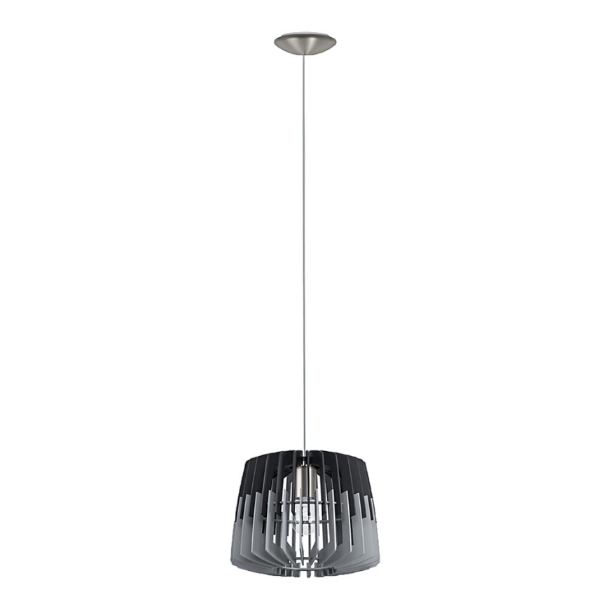 Eglo 96955 - Lysekrone i en snor ARTANA 1xE27/60W/230V grå/antik sort 300mm