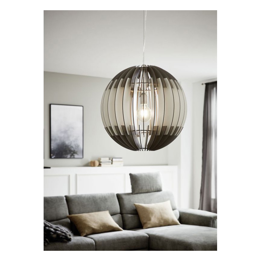 Eglo 96973 - Lysekrone i en snor OLMERO 1xE27/60W/230V