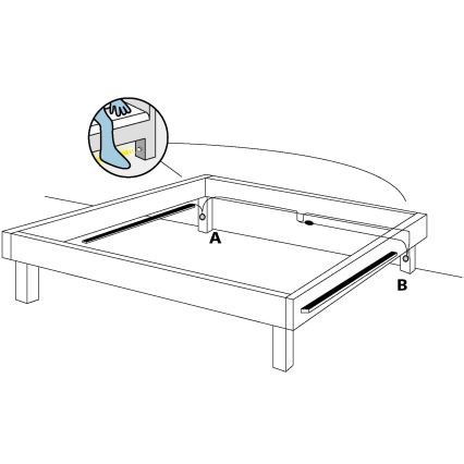 Eglo - SÆT 2x LED strip med bevægelsessensor 2xLED/36x0,1W/230V