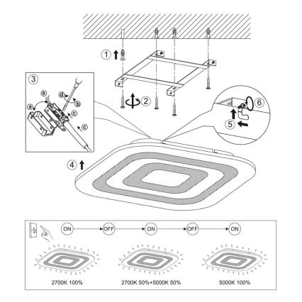 Eglo - LED loftlampe dæmpbar 1xLED/30W/230V