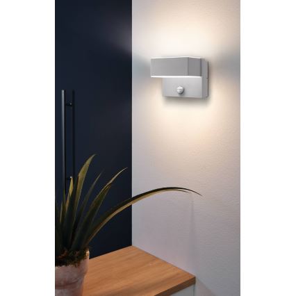 Eglo - Udendørs LED væglampe med sensor 2xLED/5,6W/230V IP44