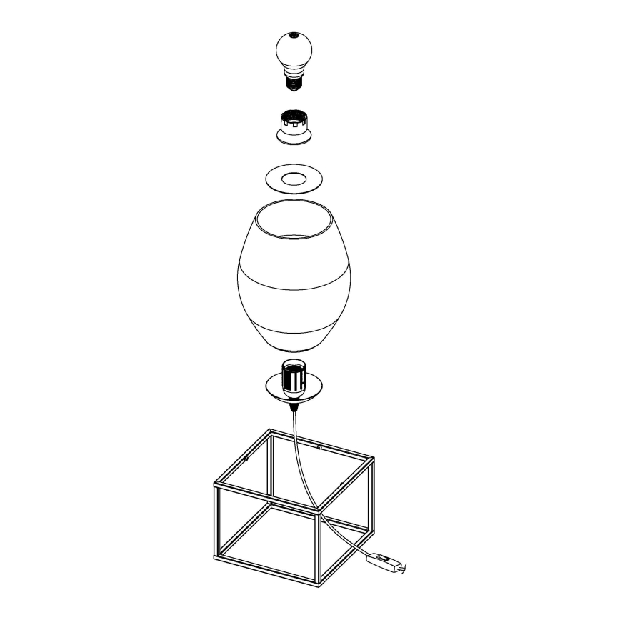 Eglo - Bordlampe 1xE27/40W/230V