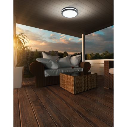 Eglo - LED loftlampe til badeværelse dæmpbar LOCANA-C LED/14W/230V Bluetooth IP44 antracit