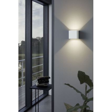 Eglo - Udendørs LED væglampe 2xLED/3,3W/230V hvid IP54