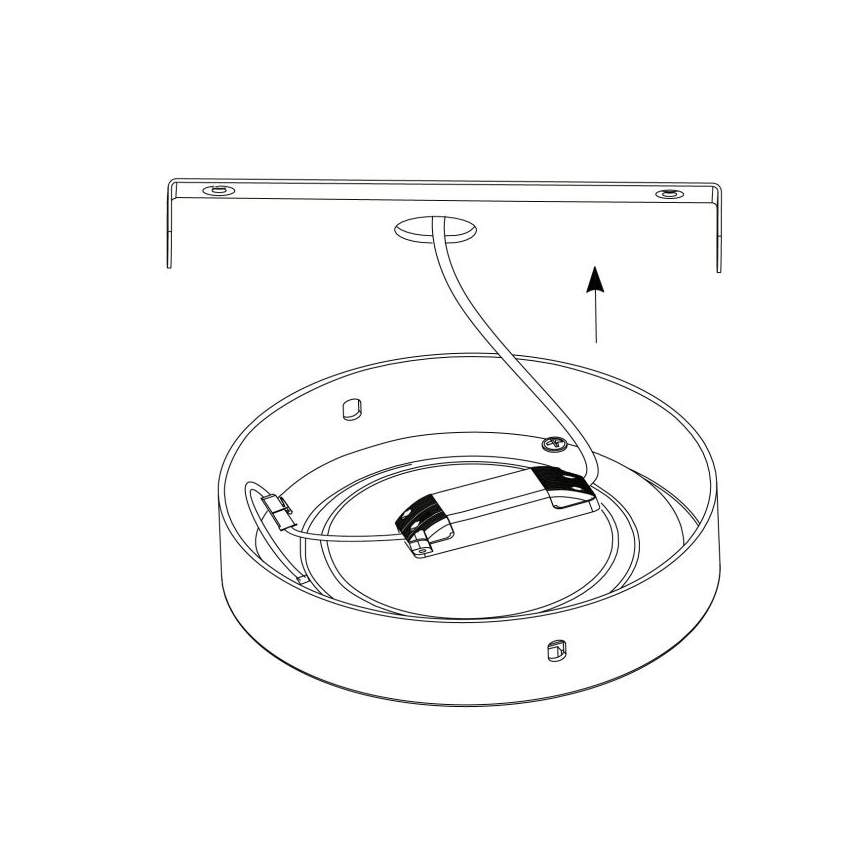 Eglo - LED loftsbelysning 1xLED/25W/230V sølv rund 4000K
