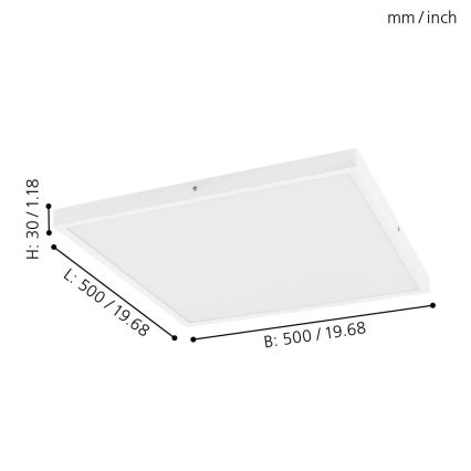 Eglo - LED lysdæmper loftslampe 1xLED/25W/230V