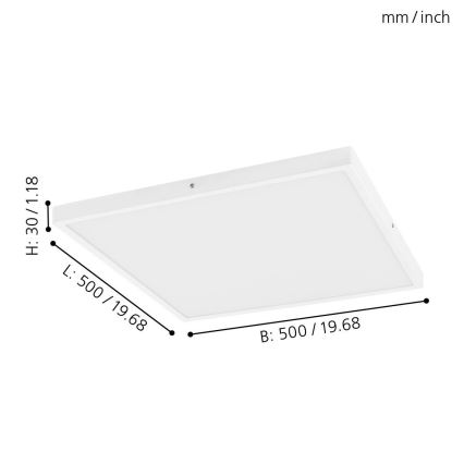 Eglo - LED lysdæmper loftslampe 1xLED/25W/230V