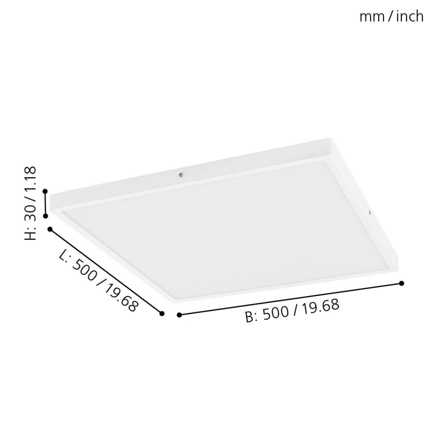 Eglo - LED lysdæmper loftslampe 1xLED/25W/230V