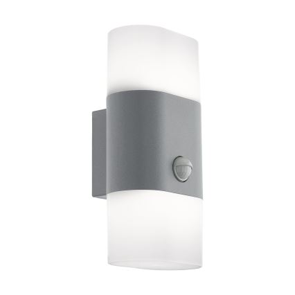 Eglo 97313 - Udendørs LED væglampe med sensor FAVRIA 1 2xLED/5,5W/230V IP44