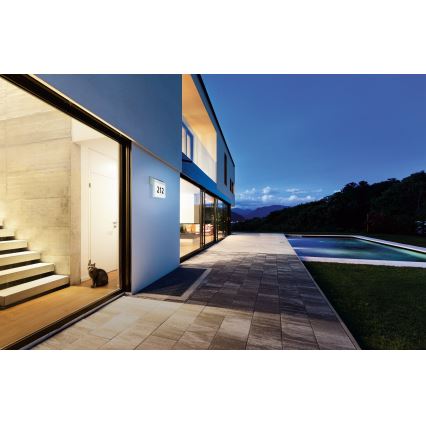 Eglo - Solcelledrevet husnummerskilt LED/2W/3,7V 2000 mAh IP44