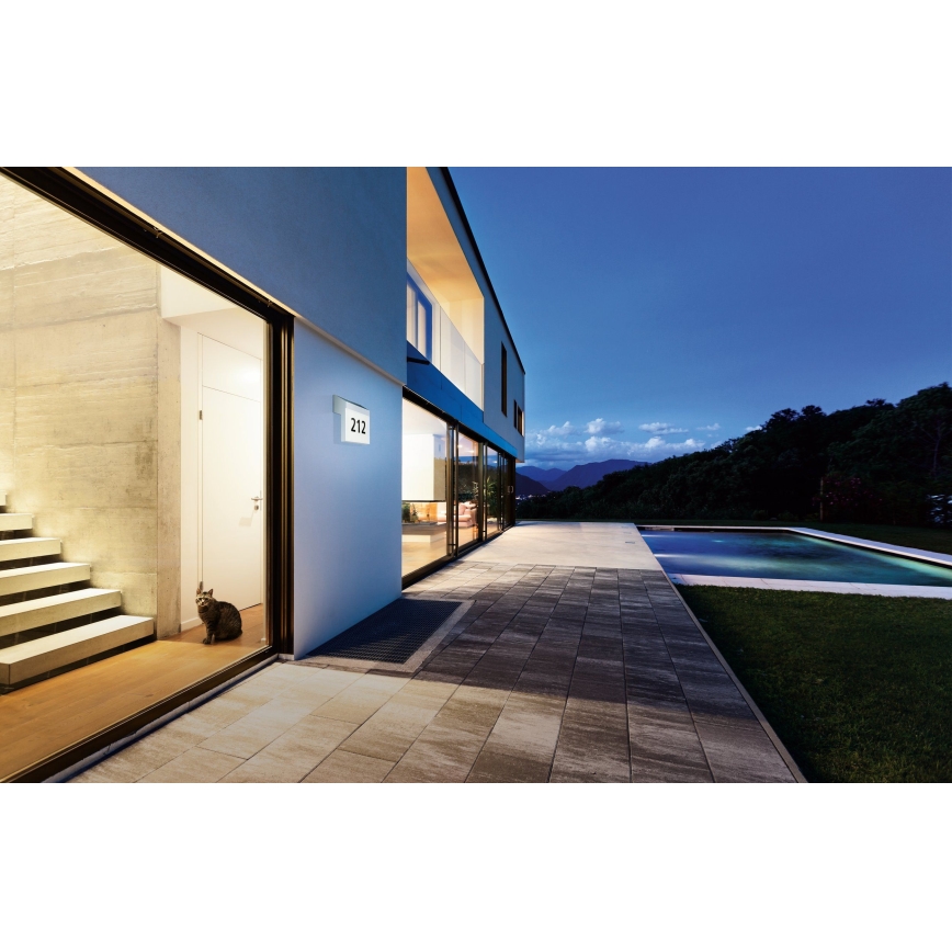 Eglo - Soldrevet husnummer LED/2W/3,7V 2000 mAh IP44