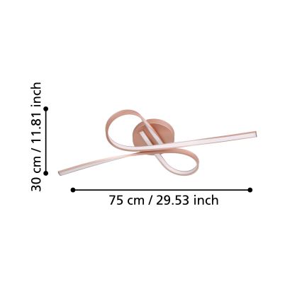 Eglo - LED fastmonteret lysekrone 2xLED/11W/230V