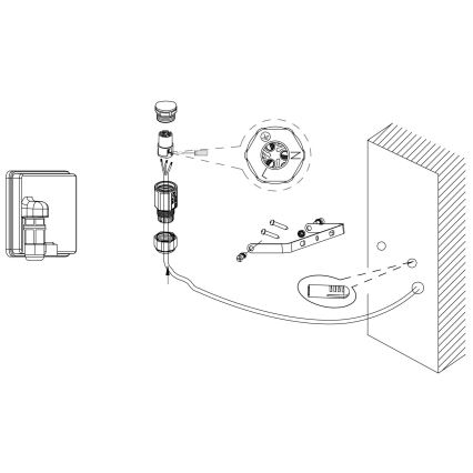 Eglo - LED projektør LED/20W/230V IP65