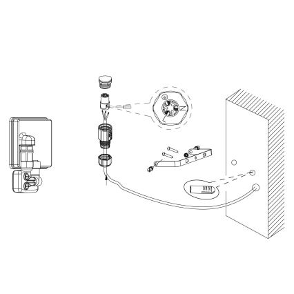 Eglo - LED projektør med sensor LED/20W/230V IP44