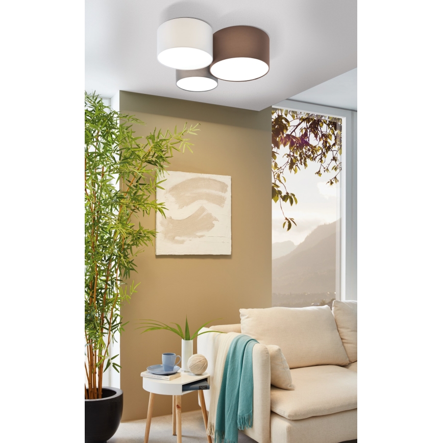 Eglo - Loftlampe 3xE27/60W/230V