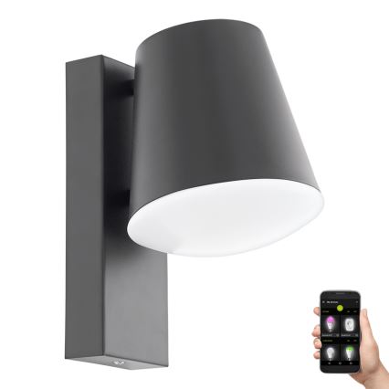 Eglo - Udendørs LED væglampe dæmpbar CALDIERO-C 1xE27/9W/230V IP44